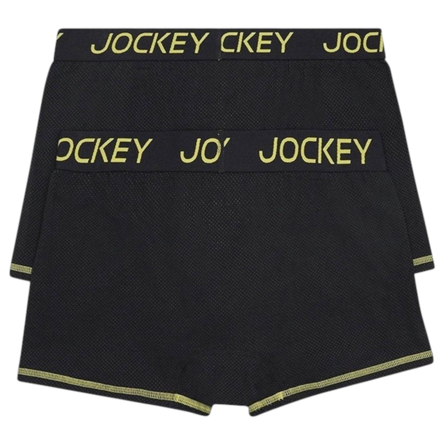 2 x Mens Jockey Performance Active Trunk Cotton Black Underwear