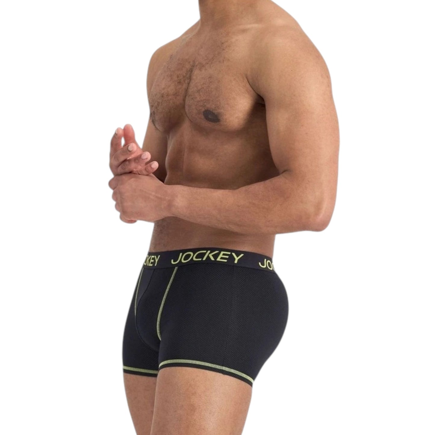 6 Pack Mens Jockey Performance Active Cotton Trunks Underwear Black