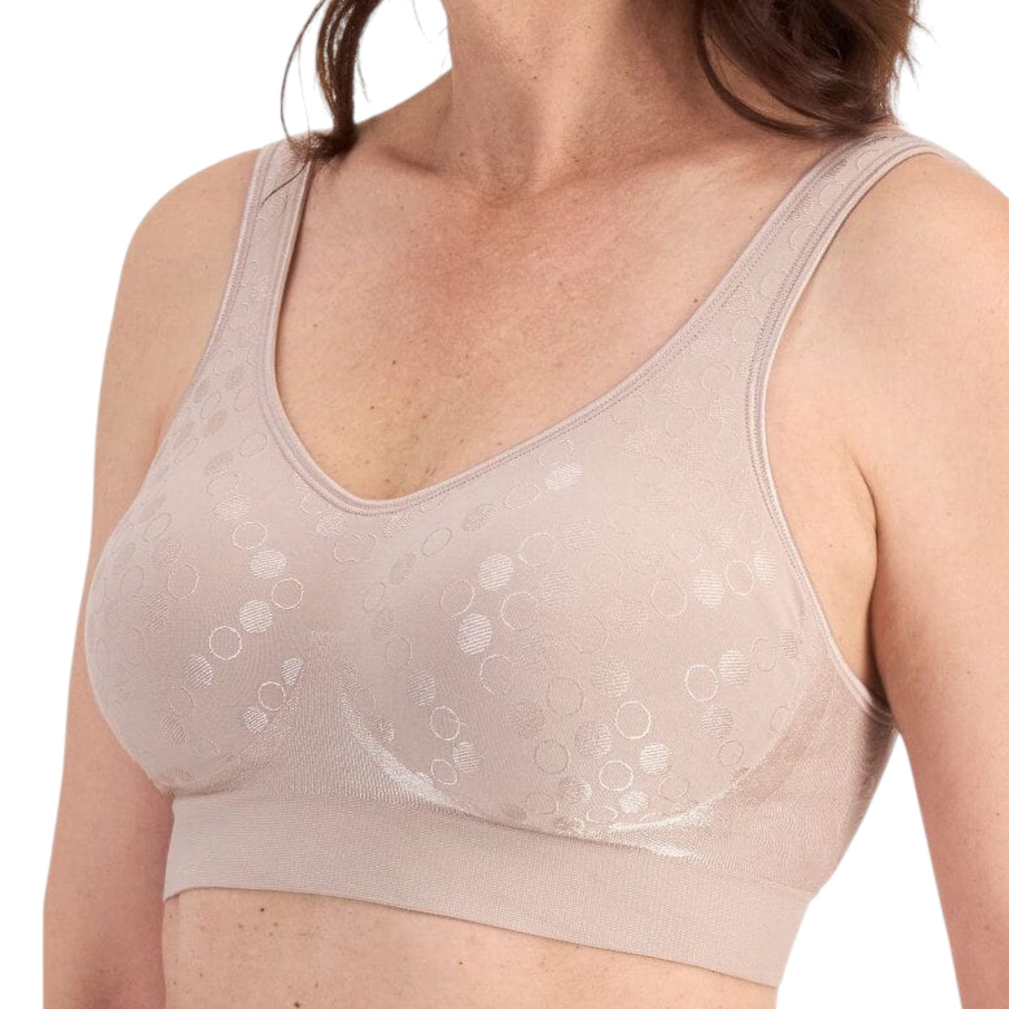 2 Pack Womens Playtex Comfort Revolution Wirefree Bra Blush/White