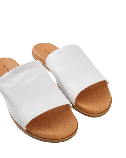 Womens Hush Puppies Paradise Slides White