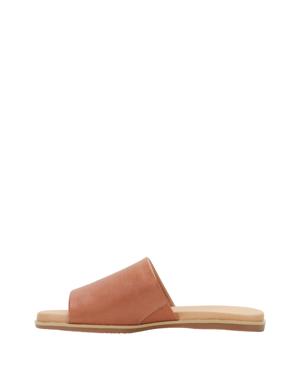 Womens Hush Puppies Paradise Slides Dark Tan