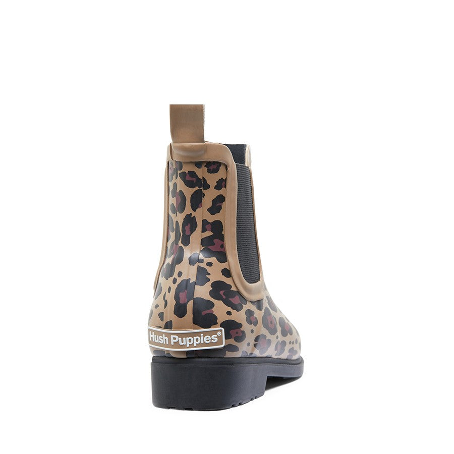 Womens Hush Puppies Muddy Boots Leopard