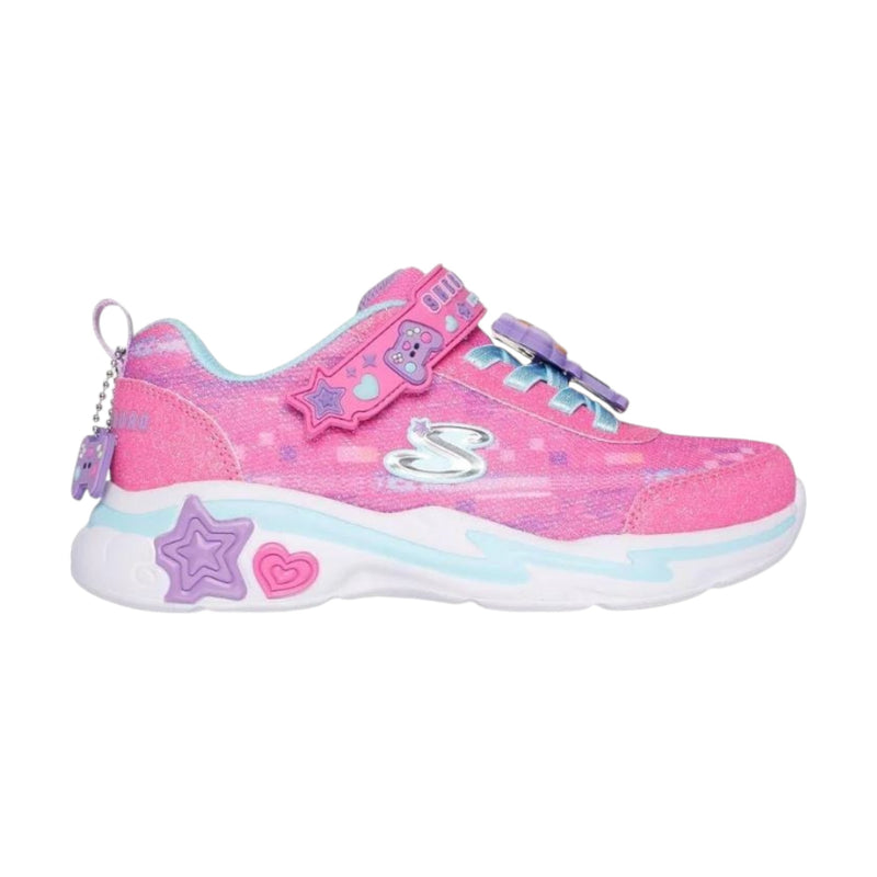 Kids Snuggle Sneaks - Skech Squad Pink Multi Girls Sneakers