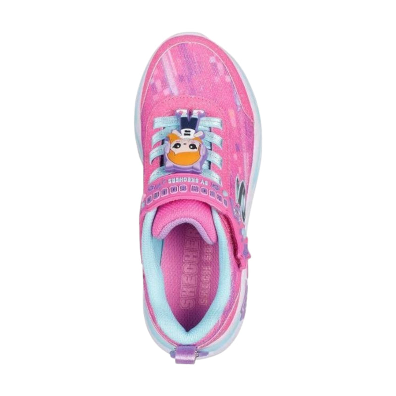 Kids Snuggle Sneaks - Skech Squad Pink Multi Girls Sneakers