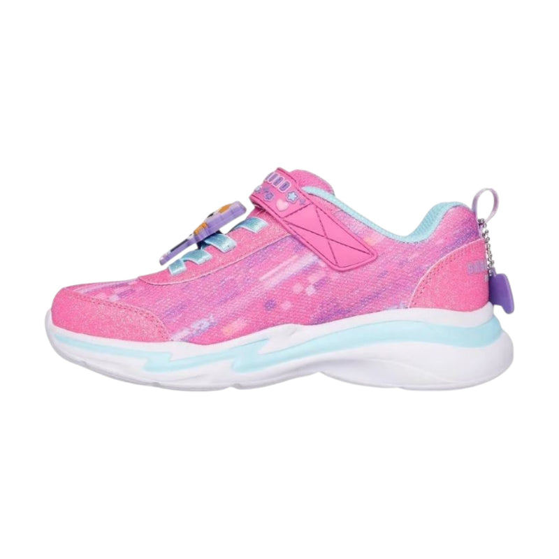 Kids Snuggle Sneaks - Skech Squad Pink Multi Girls Sneakers