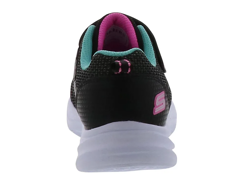 Kids Skechers Glimmer Kicks - Fresh Glow Black Comfy Running Shoes