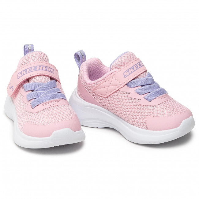 Kids Skechers Selectors - Jammin' Jogger Light Pink Infant Girls Trainers Shoes