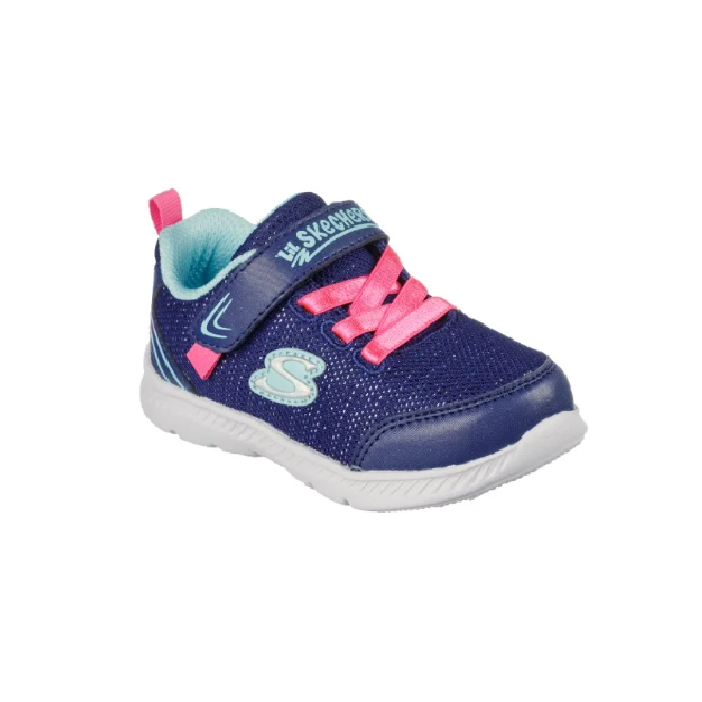 Infants Girls Skechers Comfy Flex 2.0 - Happy Stride Navy Toddler Shoes