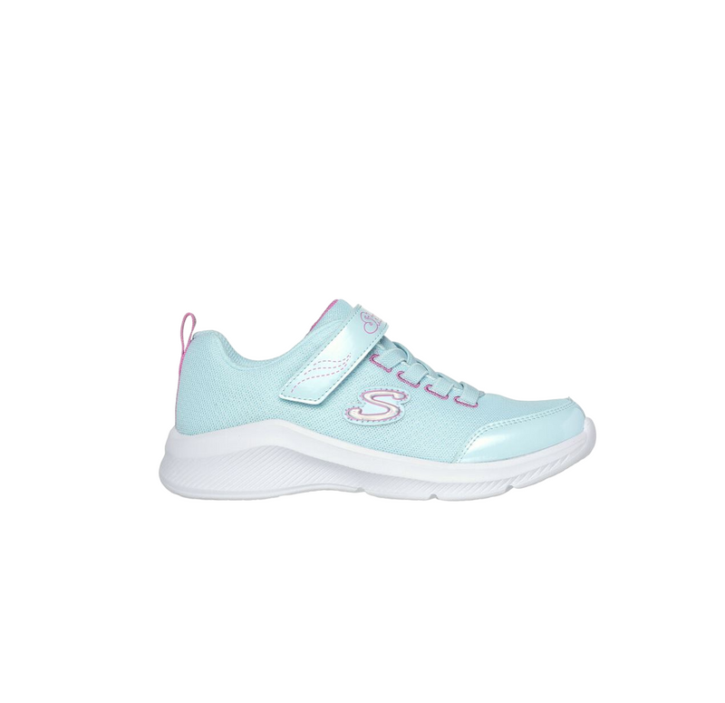 Kids Skechers Sole Swifters Aqua/ Pink Girls Sneakers