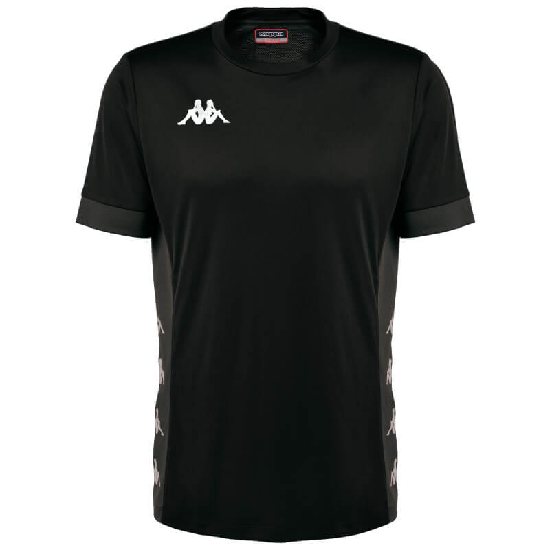 5 x Kappa Mens Training Derivo Black/Grey Performance Active Jersey