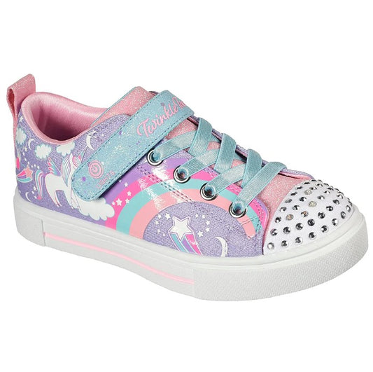 Kids Girls Skechers Twinkle Sparks - Unicorn Charme Shoes Lavender / Multi