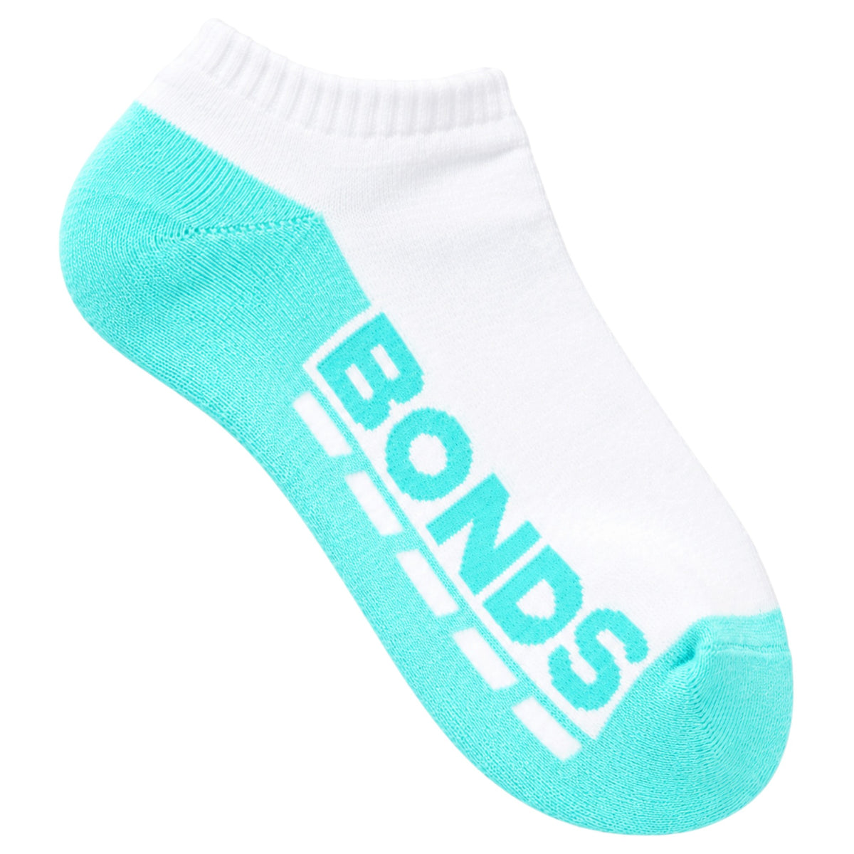 3 Pack Kids Girls Bonds Cushioned Low Cut Socks White/Pink/Aqua/Red