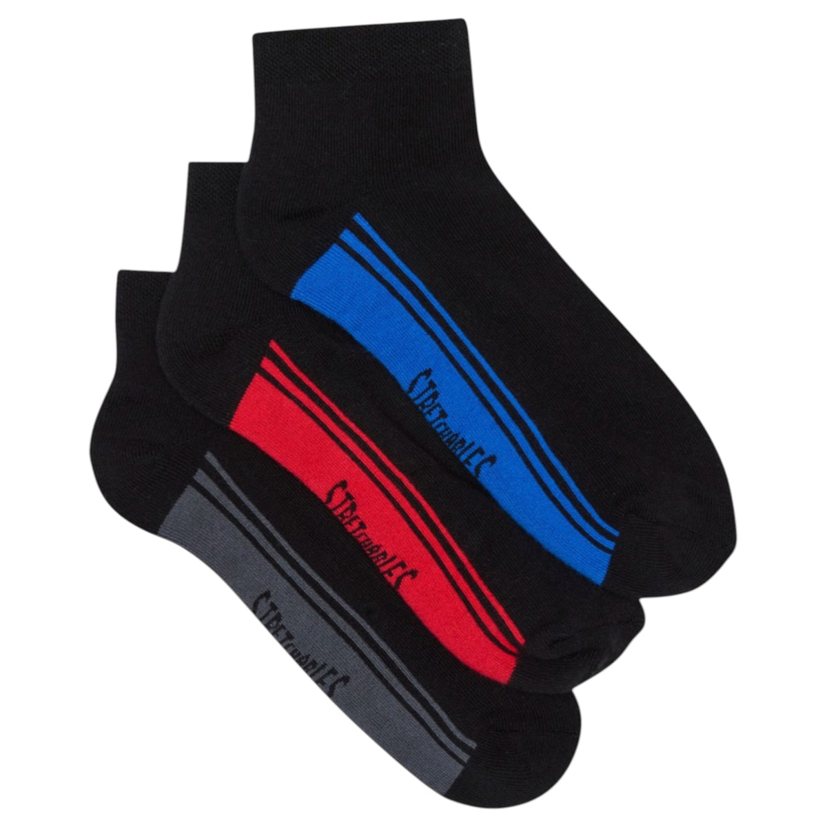 12 Pairs Mens Bonds Stretchables Cushioned Low Cut Socks Black