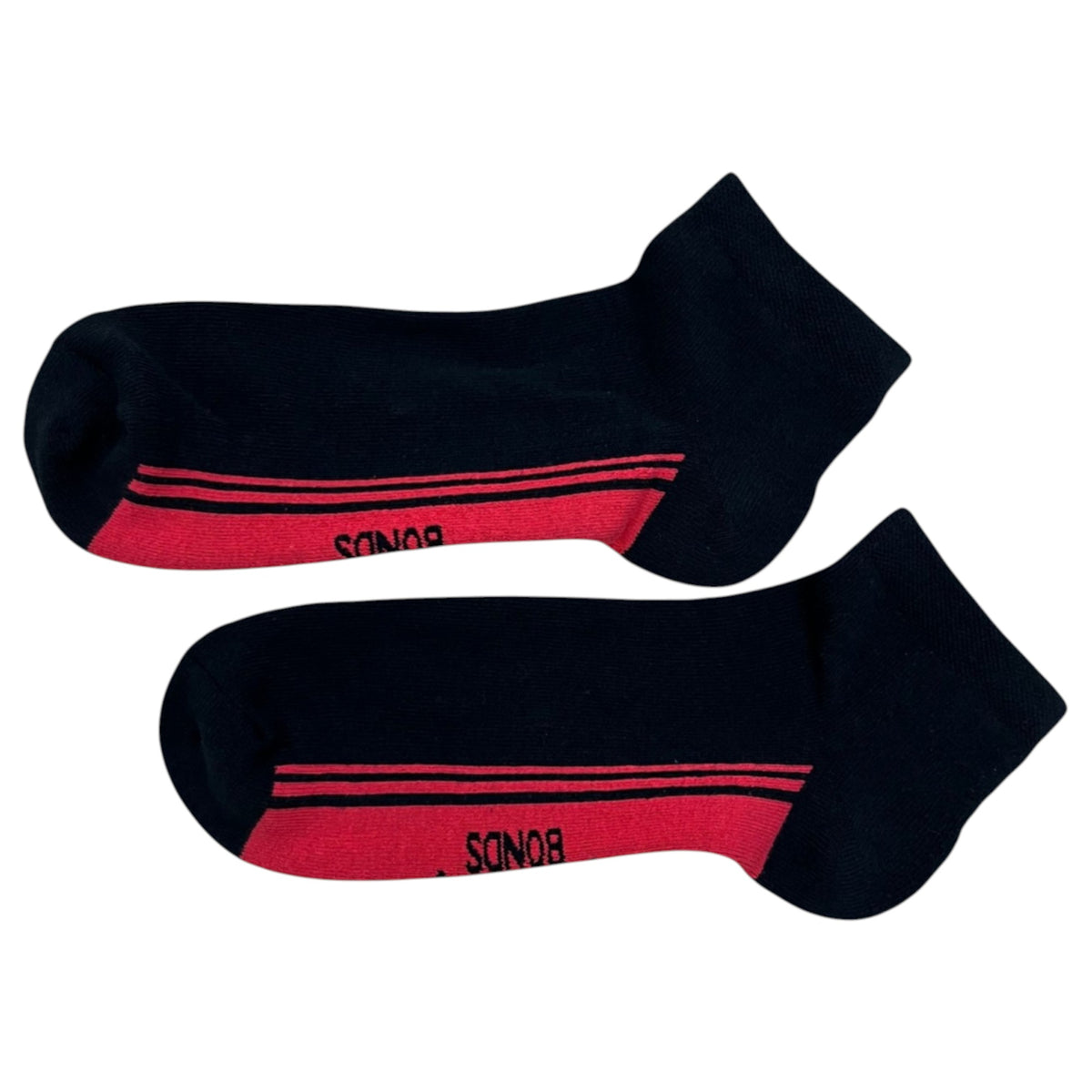12 Pairs Mens Bonds Stretchables Cushioned Low Cut Socks Black