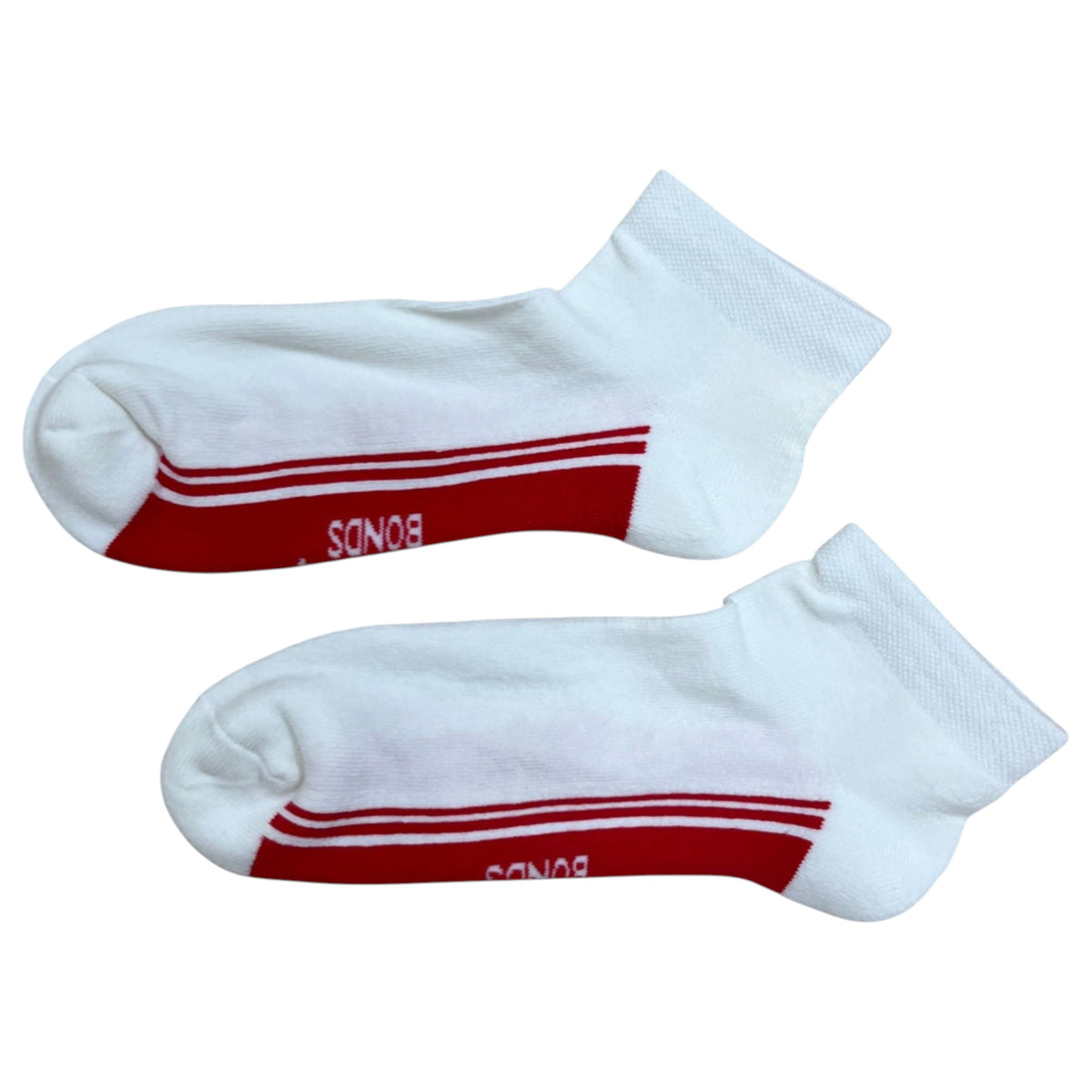 12 Pairs Mens Bonds Stretchables Cushioned Low Cut Socks White