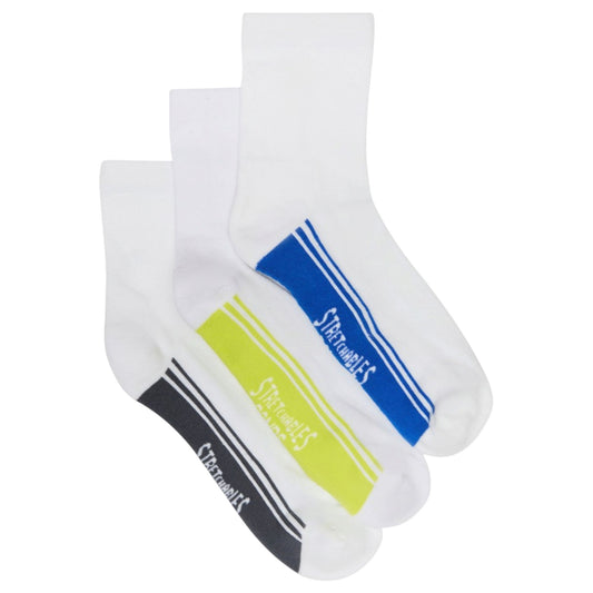 12 Pack Mens Bonds Stretchables Cushioned Quarter Crew Socks White