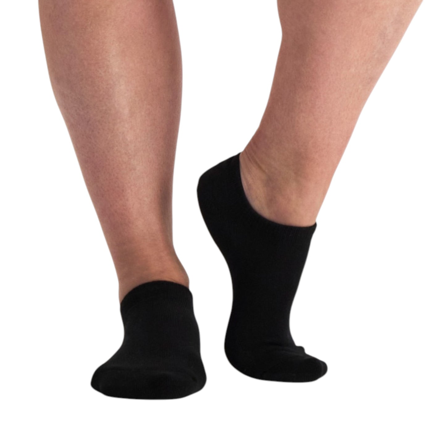 12 Pack Mens Bonds Logo Cushioned No Show Socks Black