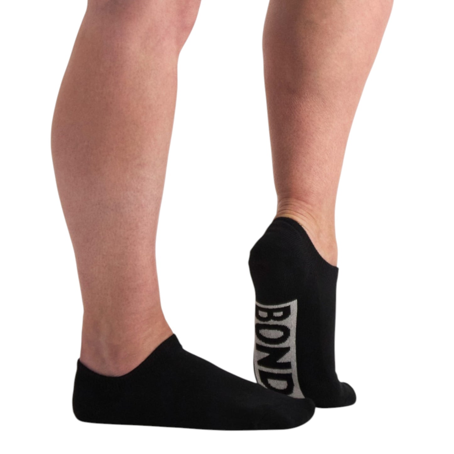12 Pack Mens Bonds Logo Cushioned No Show Socks Black