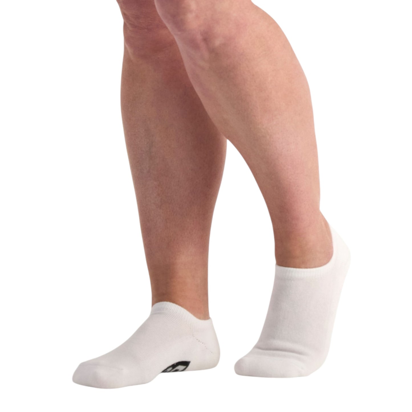 9 Pack Mens Bonds Logo Cushioned No Show Socks White