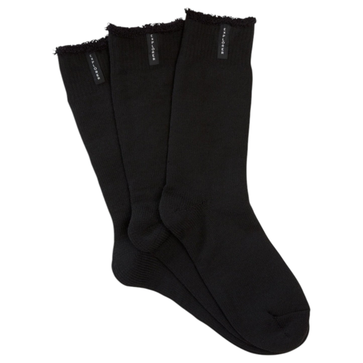 3 Pack Mens Bonds Original Wool Crew Socks Black