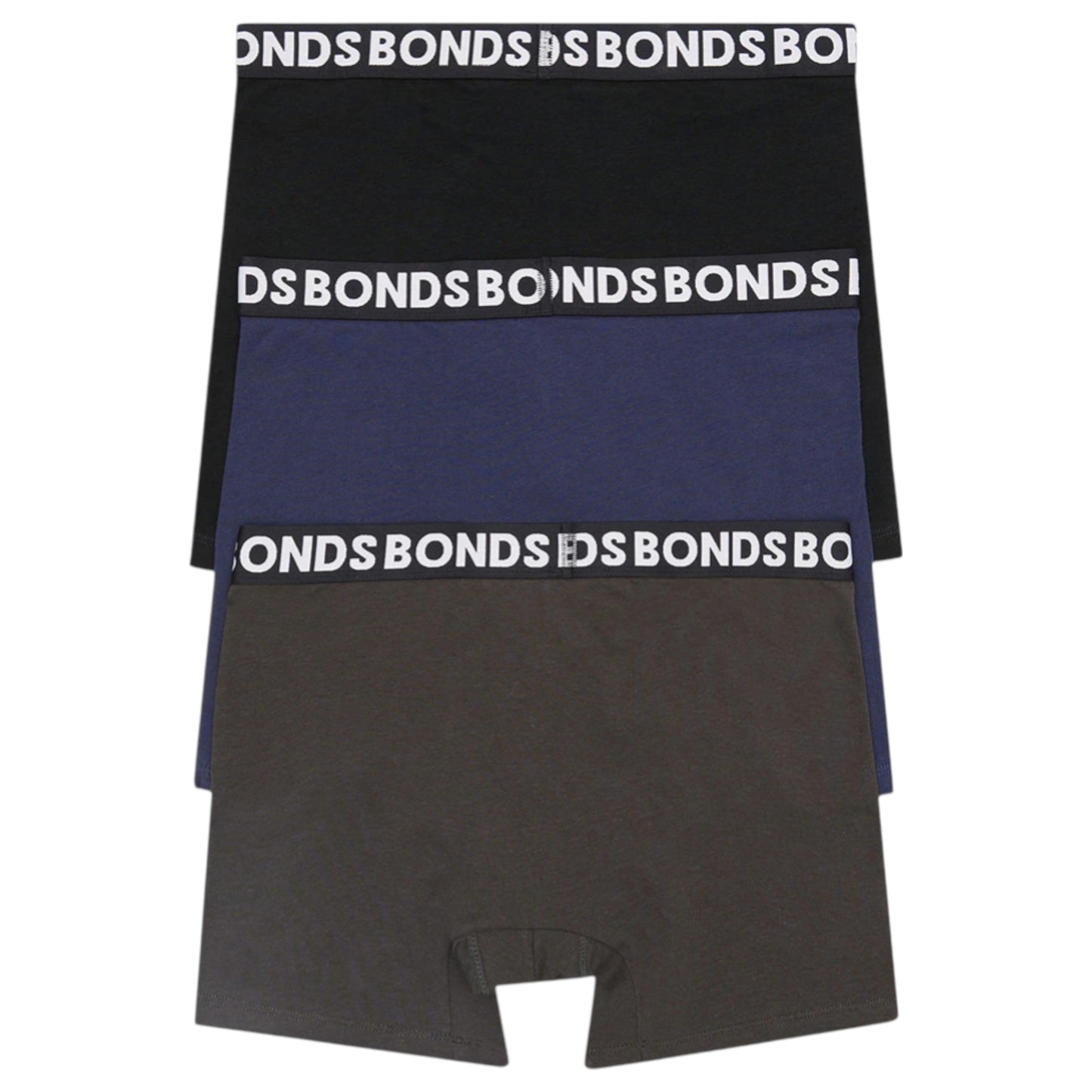 6 Pack Mens Bonds Everyday Mid Trunks Underwear Navy/Khaki/Black
