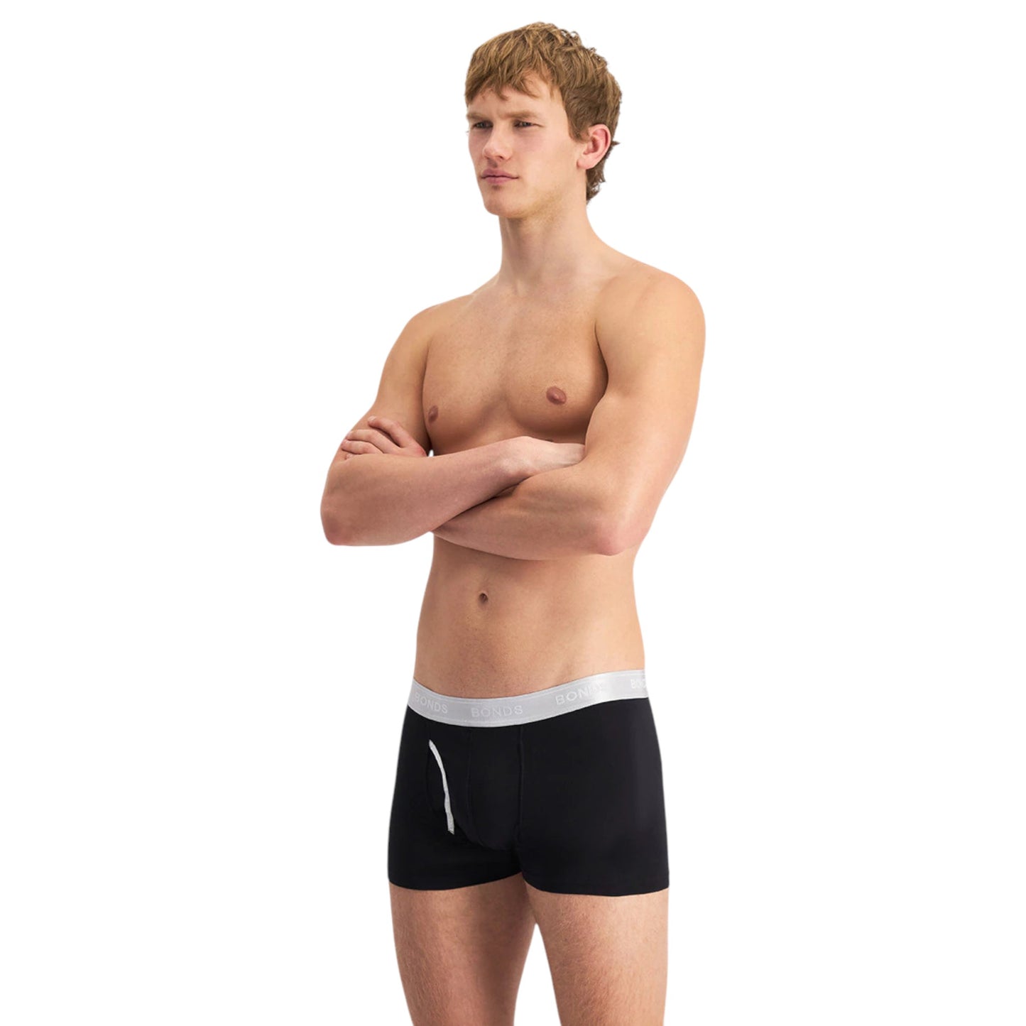 3 Pack Mens Bonds Guyfront Trunk Trunks Underwear Black/Gold/Silver