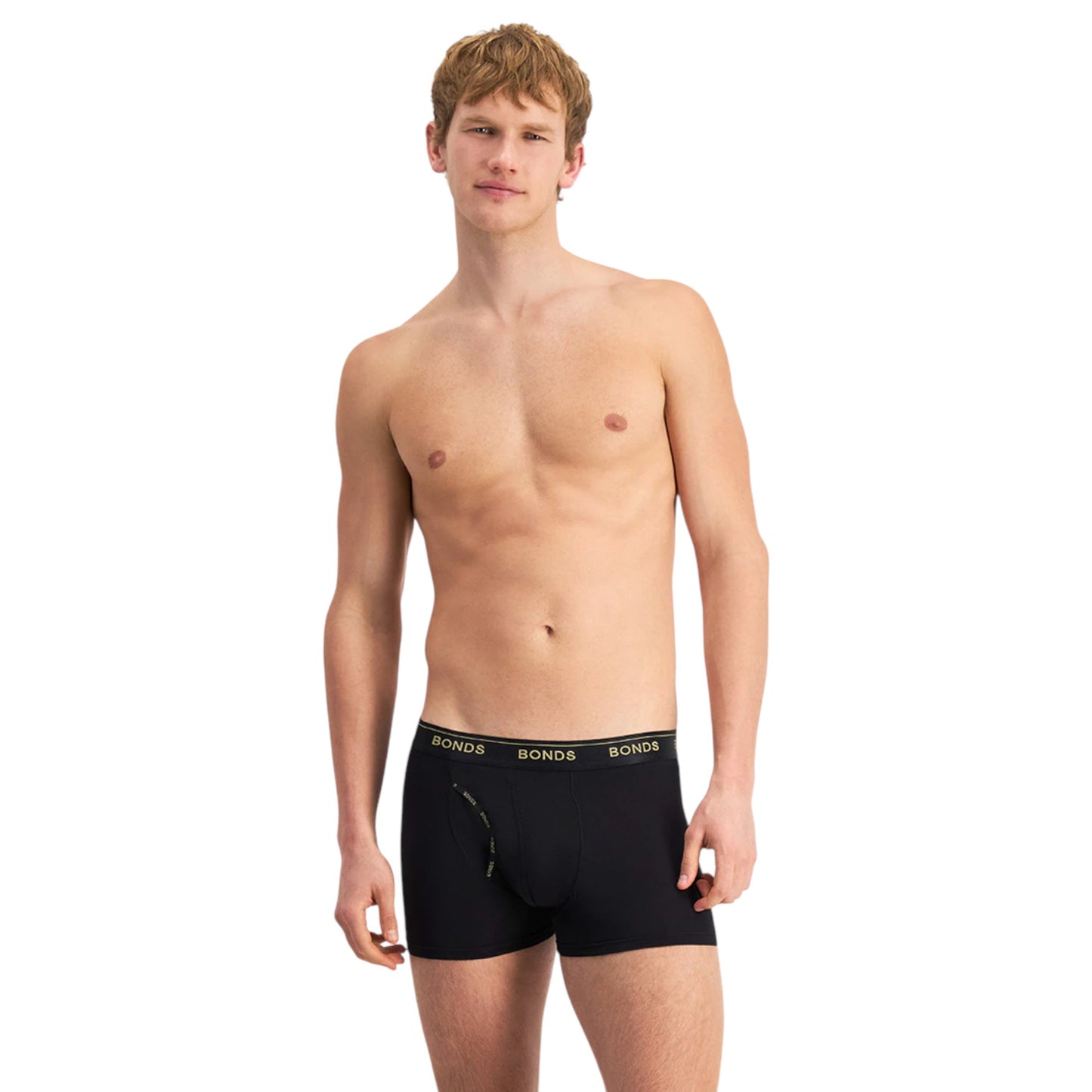 3 Pack Mens Bonds Guyfront Trunk Trunks Underwear Black/Gold/Silver