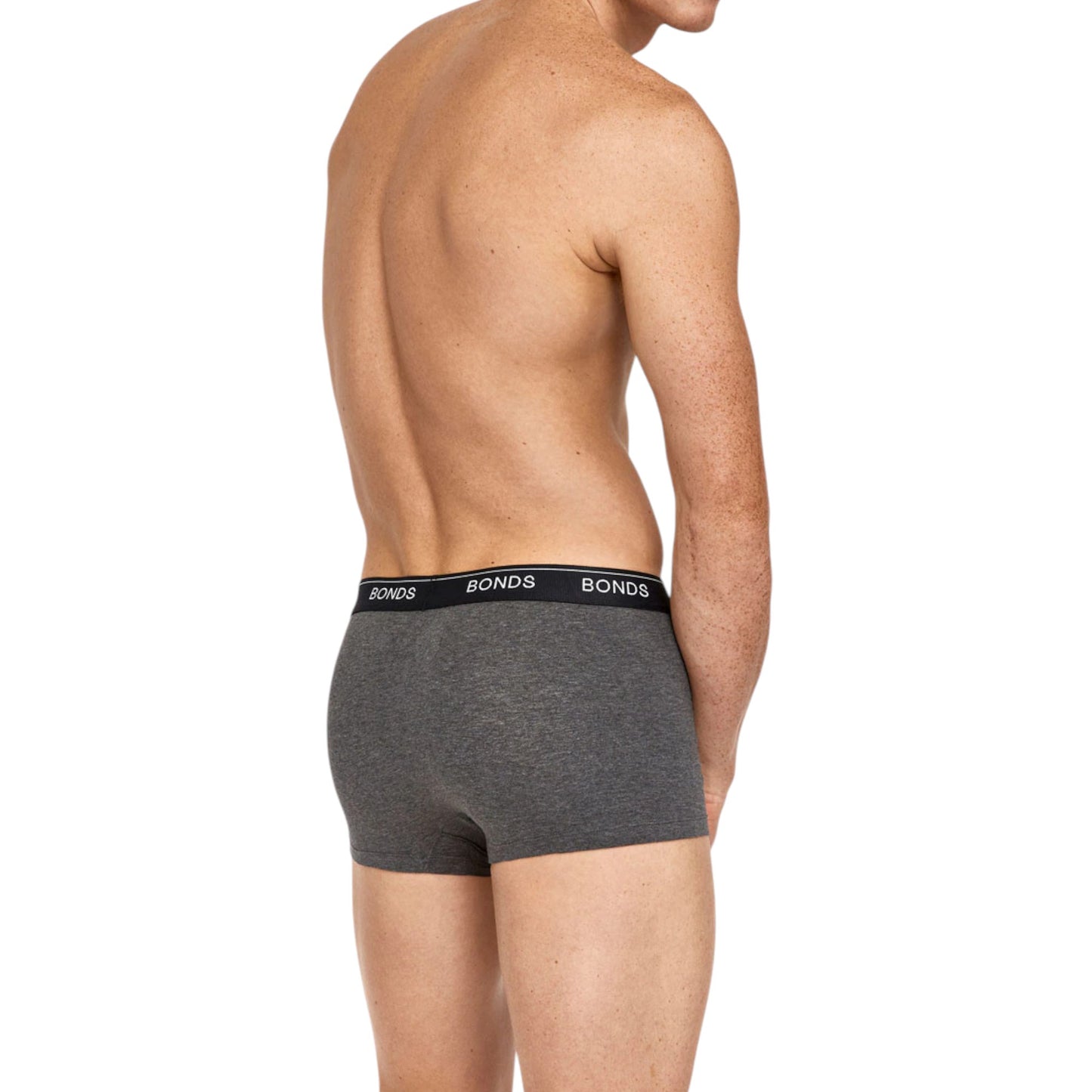 3 Pack Mens Bonds Guyfront Trunk Trunks Underwear Black/Grey/Charcoal