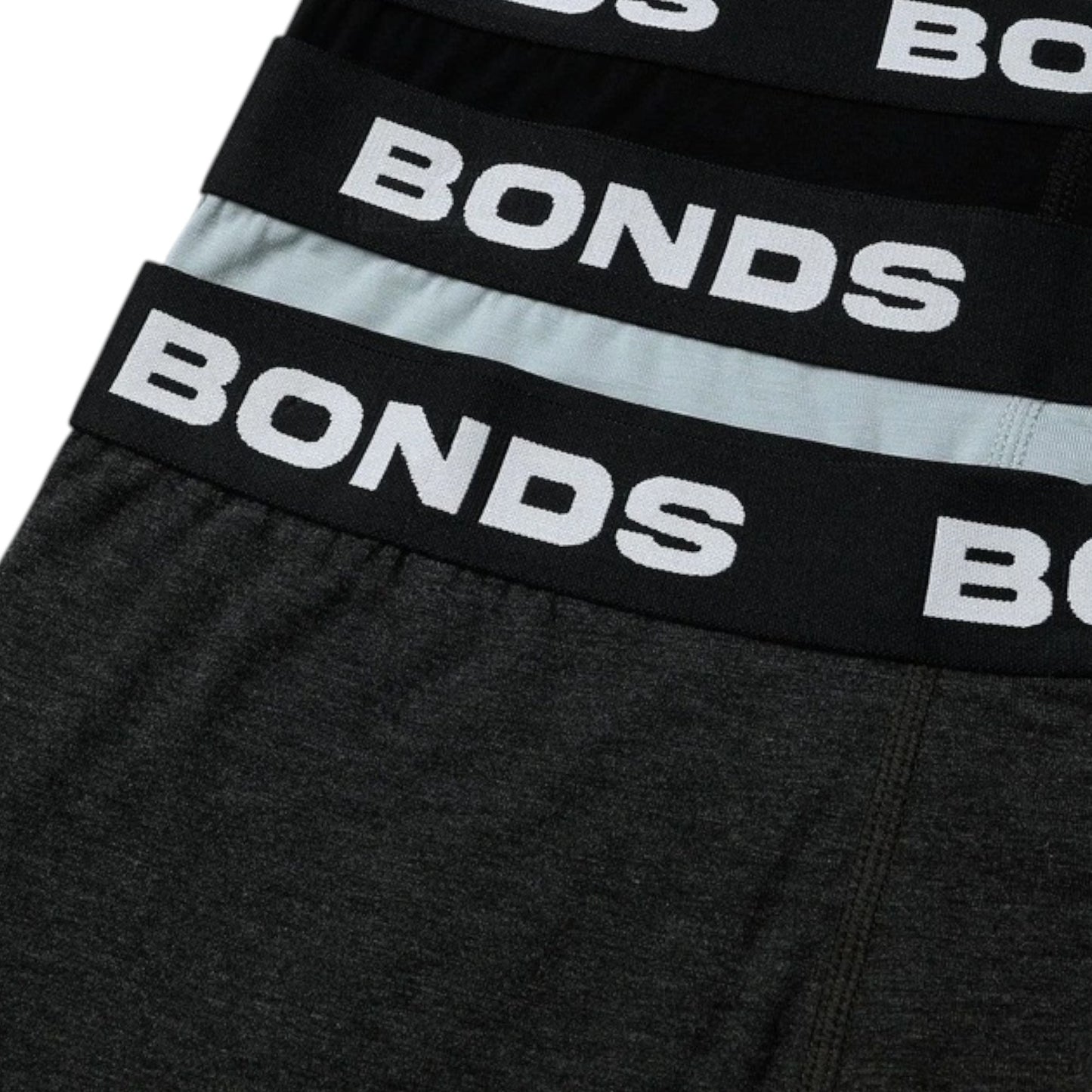 3 Pack Mens Bonds Total Package Trunks Underwear Multi