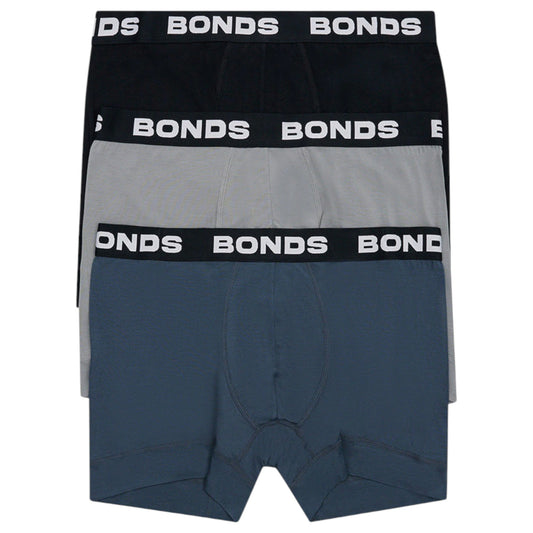3 Pack Mens Bonds Total Package Trunks Underwear Multi