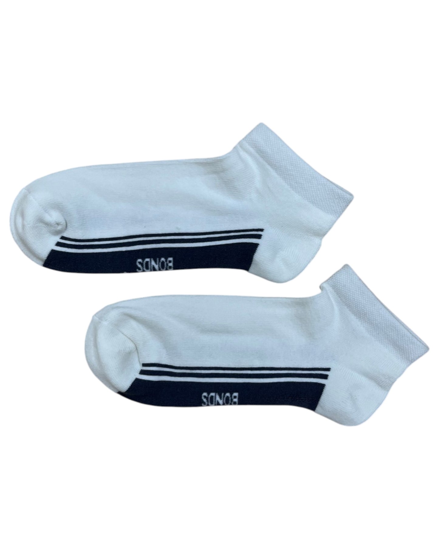 3 Pack Mens Bonds Stretchables Cushioned Low Cut Socks White