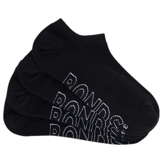 12 Pack Womens Bonds Logo Lightweight No Show Socks Black