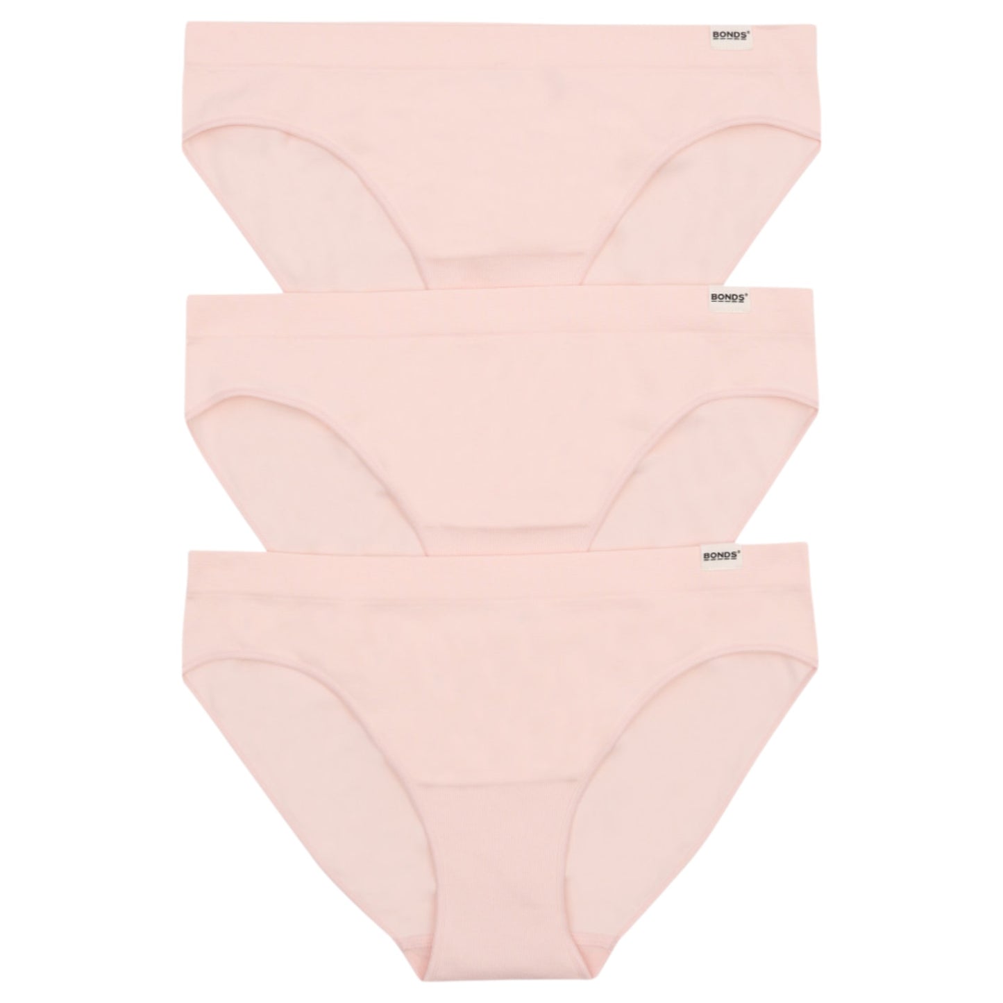 3 Pack Womens Bonds Seamless Match Its Bikini Briefs Underwear Nude