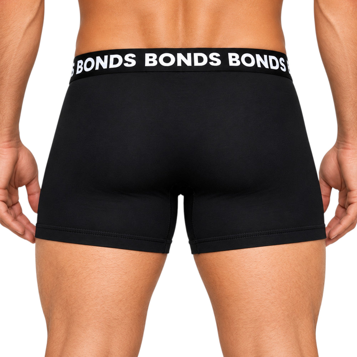 3 Pack Mens Bonds Classic Trunks Trunks Underwear Black/Burgundy