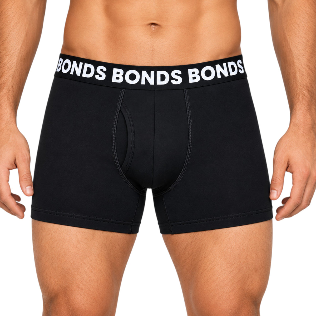 6 Pack Mens Bonds Classic Trunks Underwear Black/Burgundy