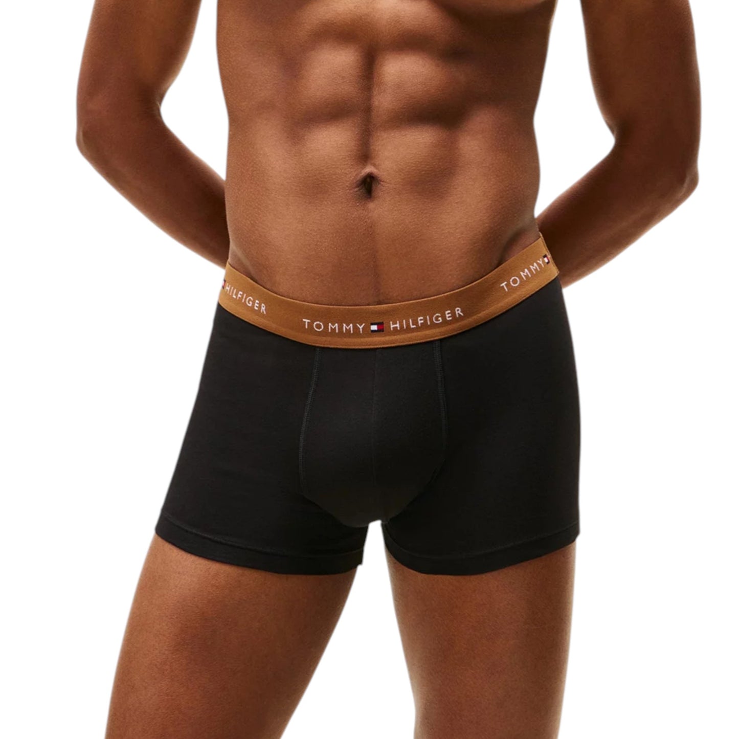 3 Pack Mens Tommy Hilfiger Essential Trunks Underwear Black Multi