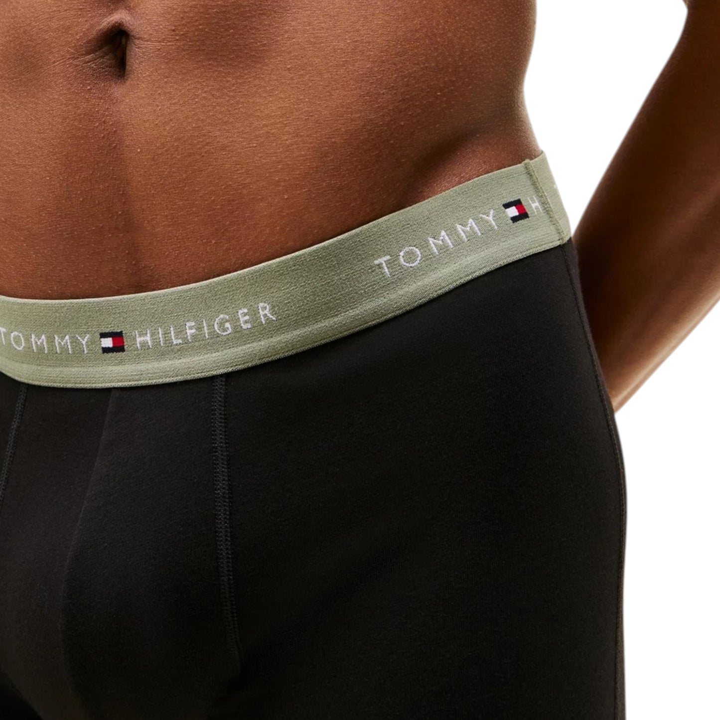 3 Pack Mens Tommy Hilfiger Essential Trunks Underwear Black Multi