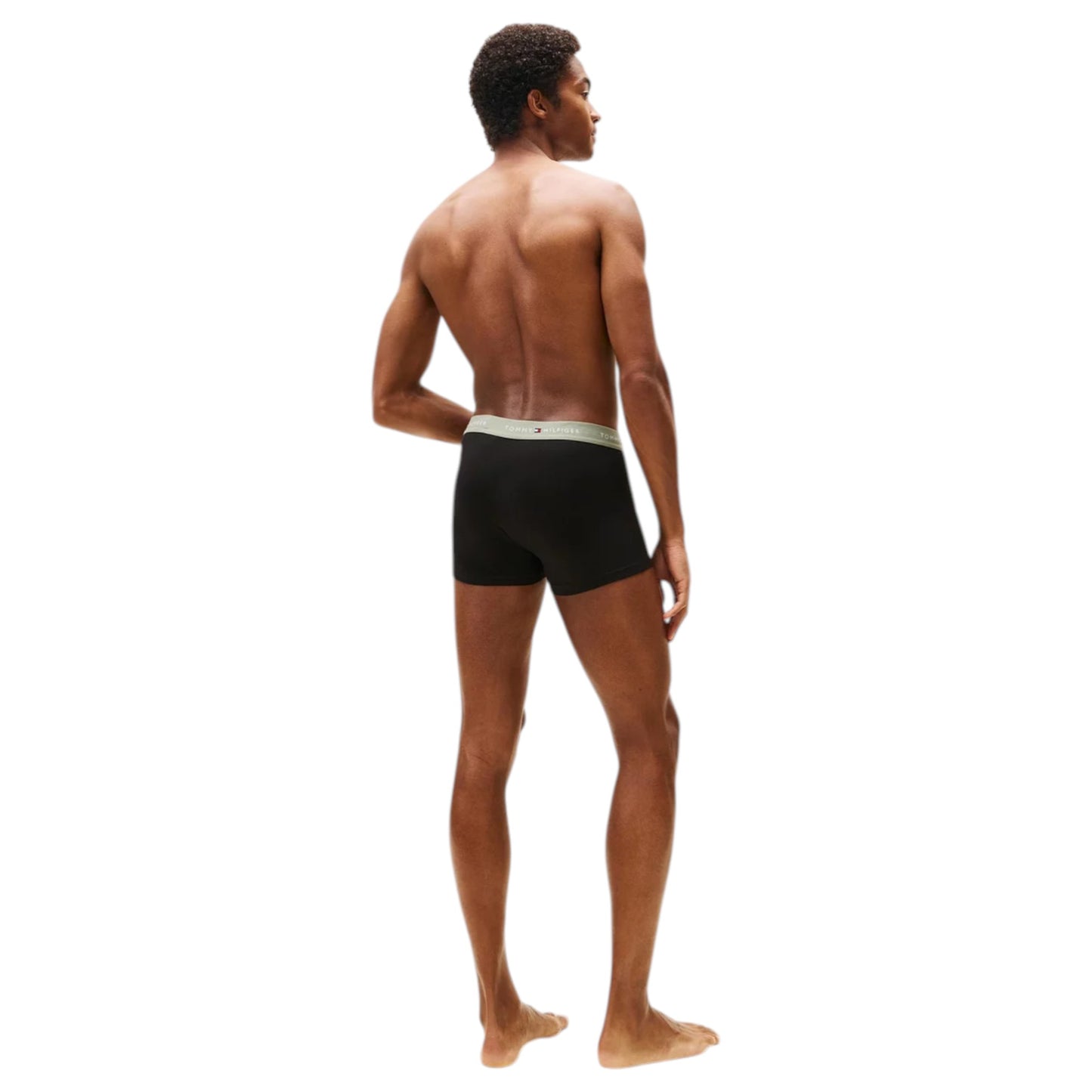 3 Pack Mens Tommy Hilfiger Essential Trunks Underwear Black Multi