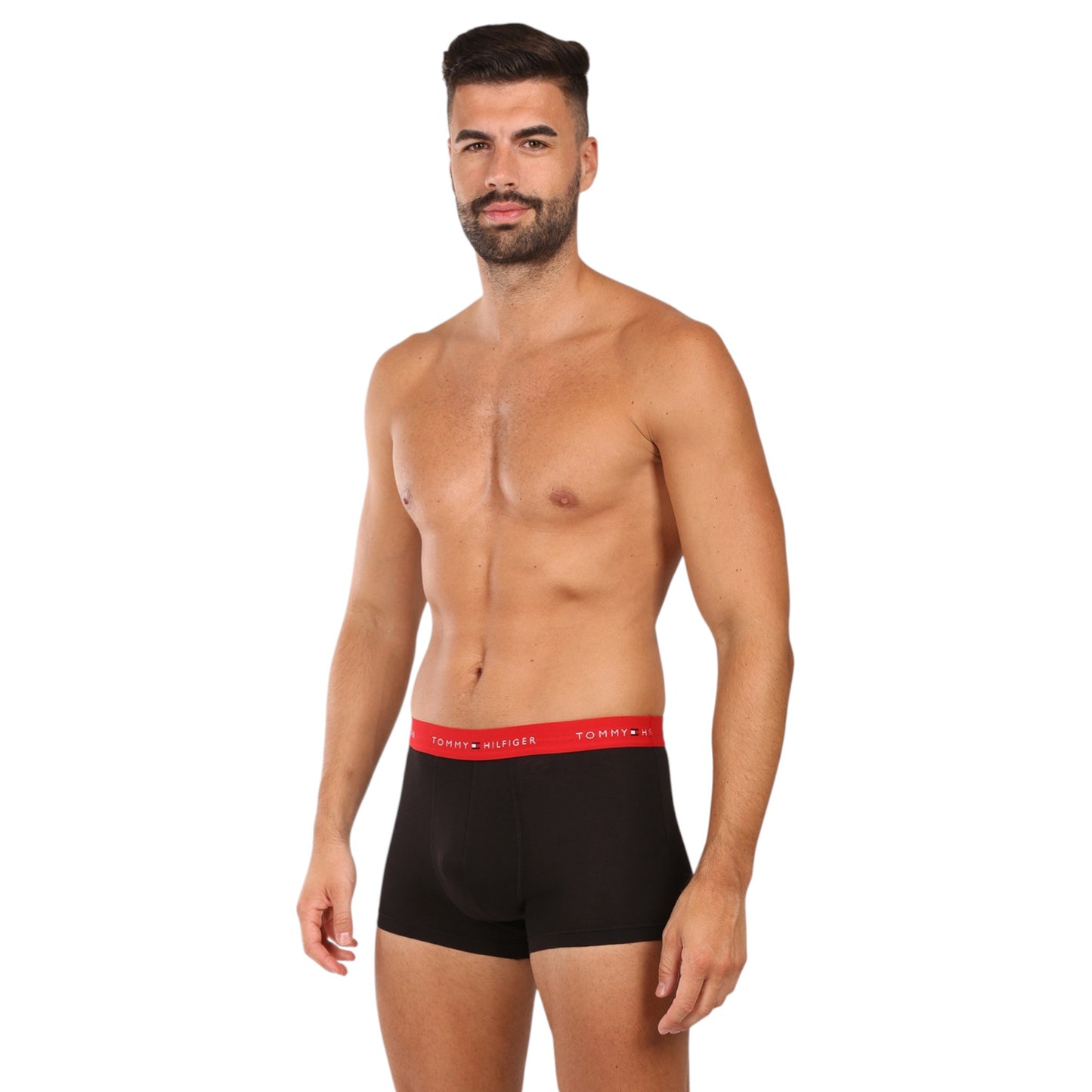 3 Pack Mens Tommy Hilfiger Essential Trunks Underwear Black Multi