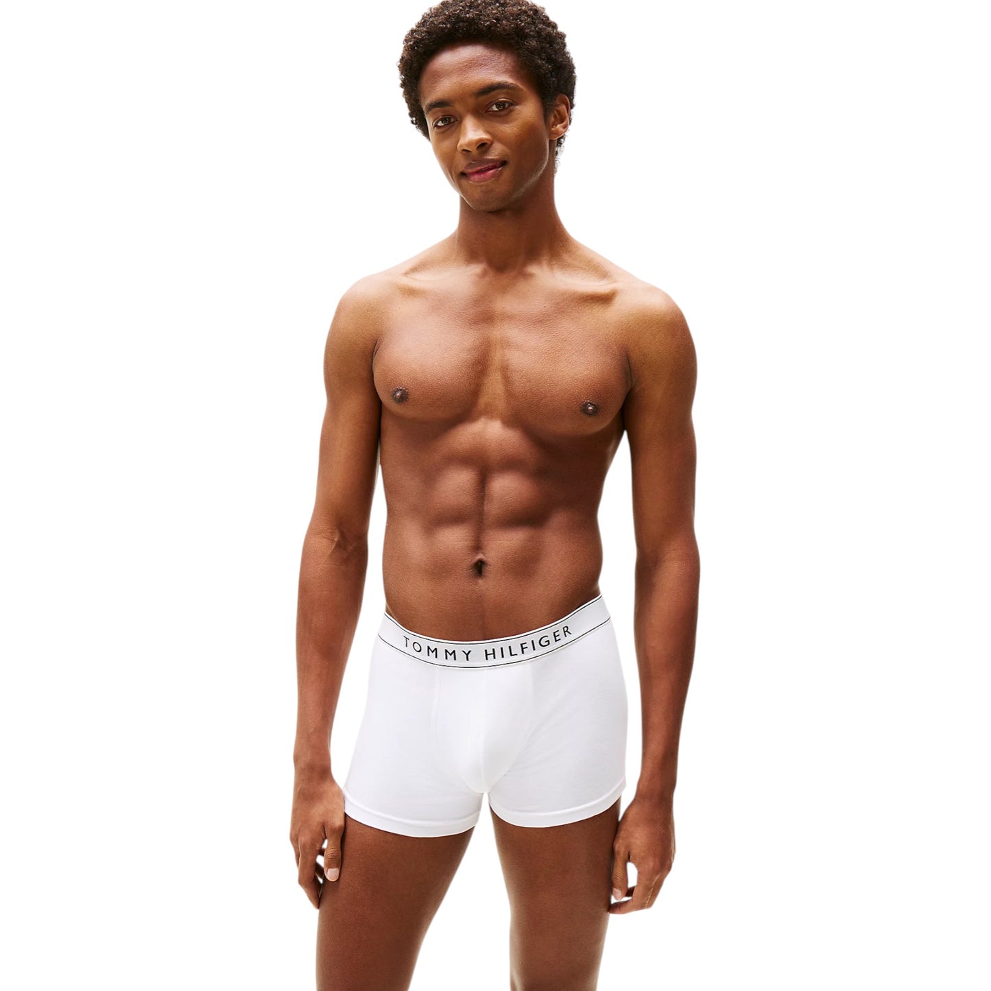 3 Pack Mens Tommy Hilfiger Essential Trunks Underwear White/Navy/Red