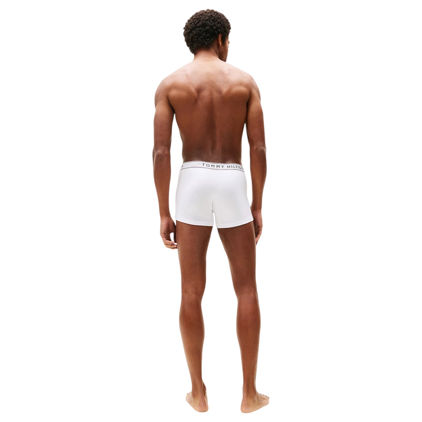 3 Pack Mens Tommy Hilfiger Essential Trunks Underwear White/Navy/Red