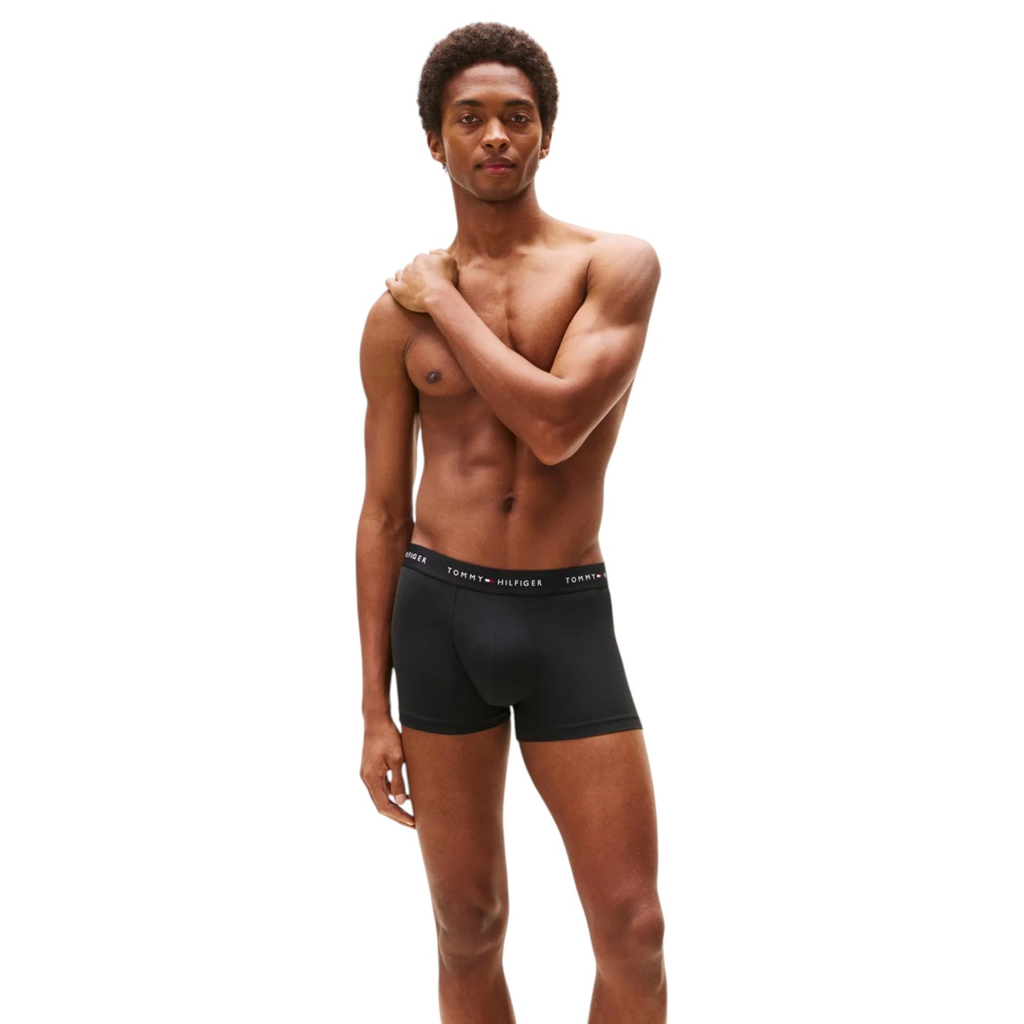 3 Pack Mens Tommy Hilfiger Microfibre Essential Trunks Underwear Black