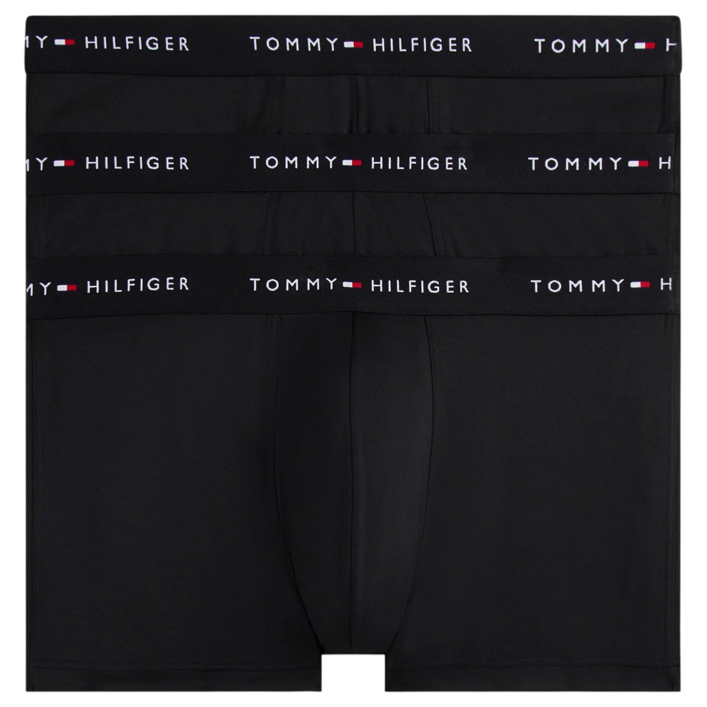 3 Pack Mens Tommy Hilfiger Microfibre Essential Trunks Underwear Black