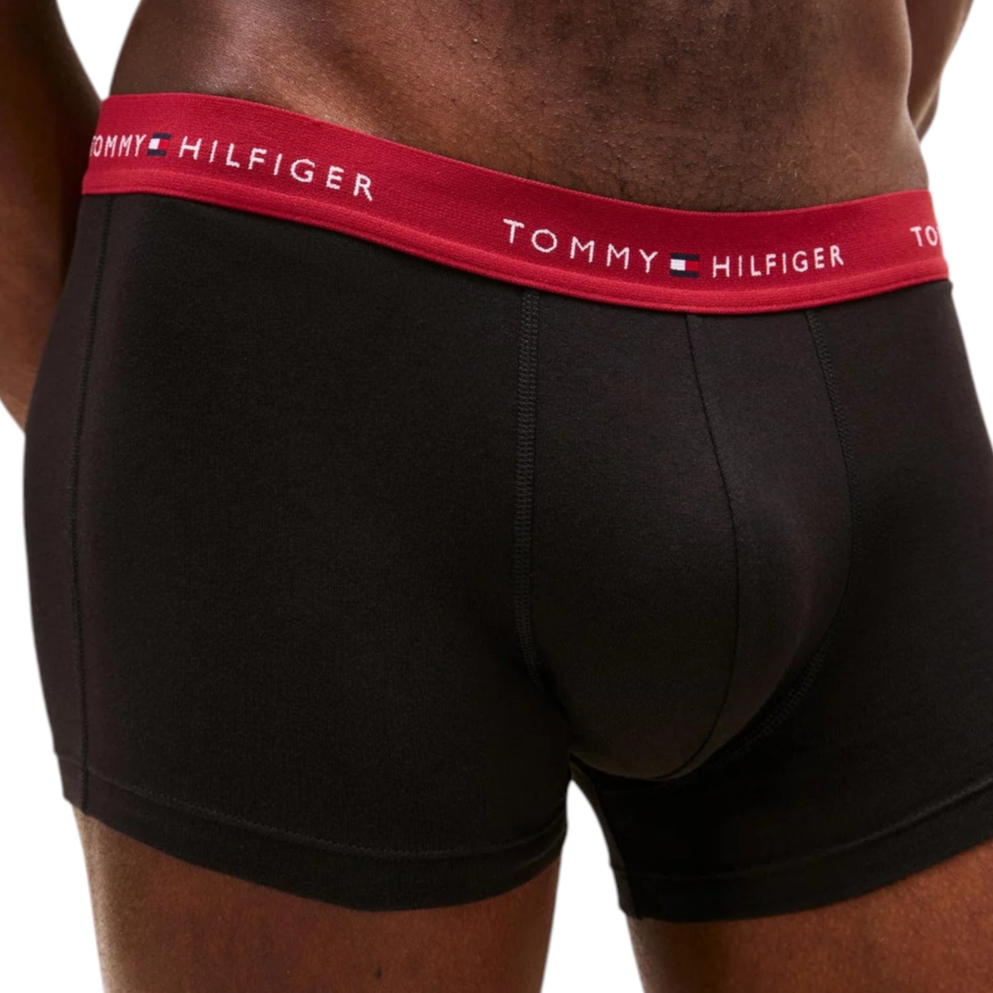 3 Pack Mens Tommy Hilfiger Essential Trunks Underwear Black Multi
