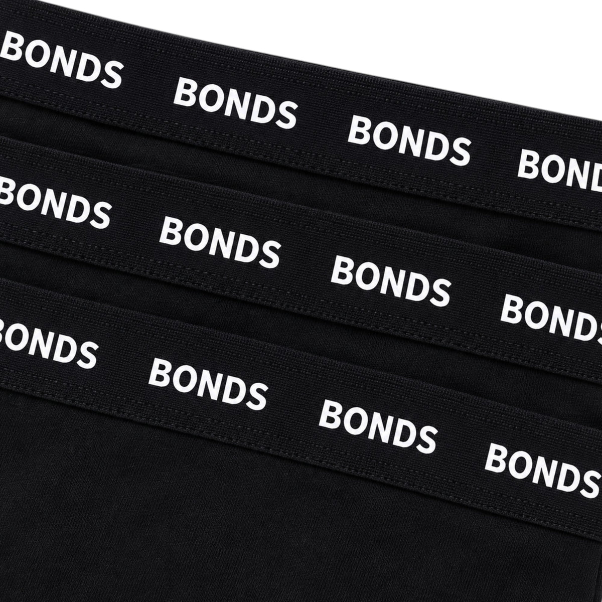 3 Pack Womens Bonds Everyday Bikini Briefs Underwear Black