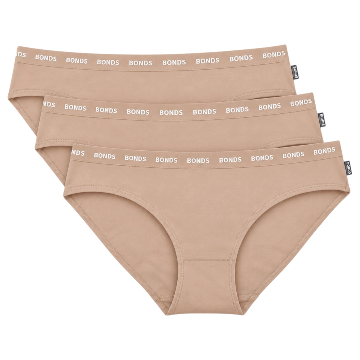 3 Pack Womens Bonds Everyday Bikini Briefs Underwear Natural
