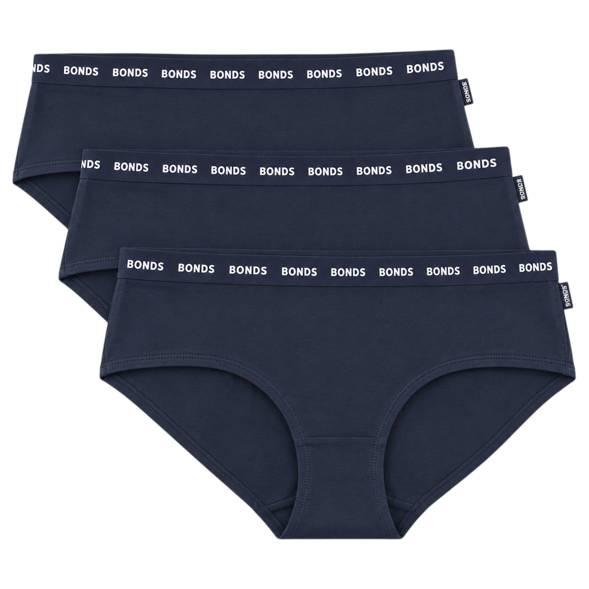 12 Pack Womens Bonds Everyday Boyleg Briefs Underwear Black