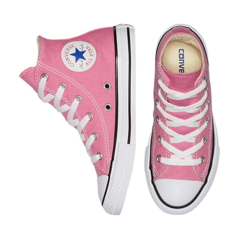 Unisex Kids Converse Chuck Taylor All Star Pink High Top Casual Shoes