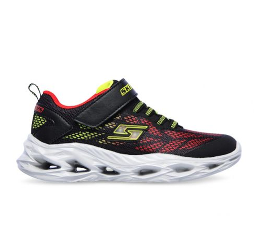 Infant Boys Skechers Vortex - Flash Shoes Black/Red