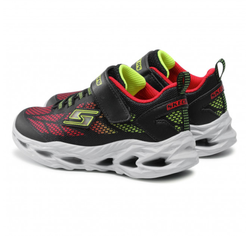 Infant Boys Skechers Vortex - Flash Shoes Black/Red